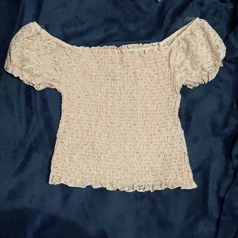Orange kiss white top